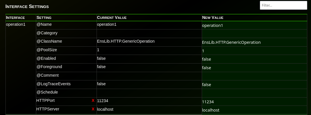 Image: Modify Export - Interface Settings